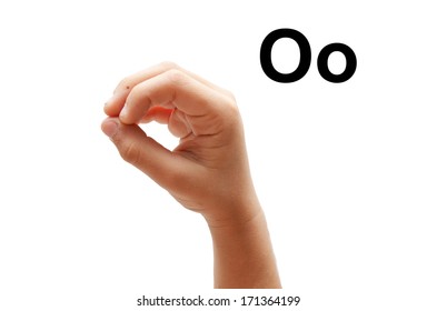 O Kid Hand Spelling American Sign Language ASL