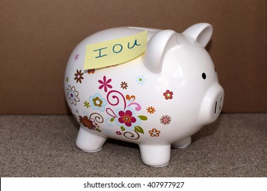 I O U Iou Piggy Bank