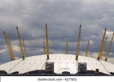 The O2 Arena, formerly the Millenium Dome in the docklands area of London, England