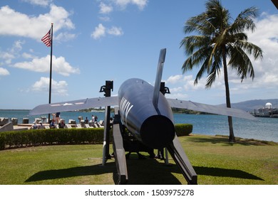 Oahu, Hawaii / USA - August 15 2019: Bomb Rocket At Pearl Harbour In Hawaii