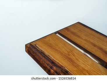 Oak Covered In Epoxy Bath Countertop