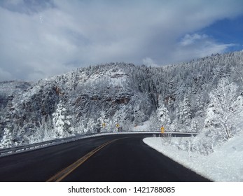 Oak Creek Canyon Sedona Snow Winter