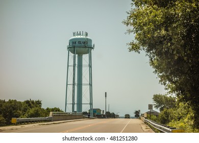 Oak Island Bridge And Water Tower