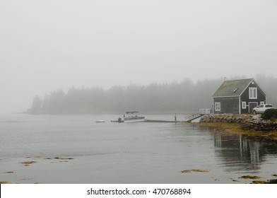 Oak Island in the Fog - Nova Scotia - Canada