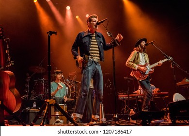 OAKLAND, CA - OCTOBER 16, 2018: Hudson Taylor In Concert At The Fox Theater In Oakland, CA