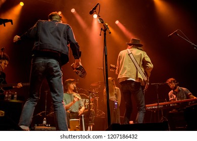 OAKLAND, CA - OCTOBER 16, 2018: Hudson Taylor In Concert At The Fox Theater In Oakland, CA