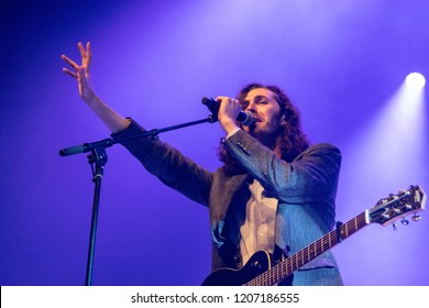 OAKLAND, CA - OCTOBER 16, 2018: Hozier In Concert At The Fox Theater In Oakland, CA