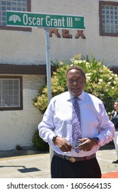 Oakland, CA / USA - June 8, 2019: Attorney John Burris Attending The Oscar Grant Mural And Street Naming Unveiling At The Fruitvale Bart Station.