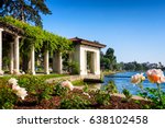 Oakland, California, Lake Merritt historic rose arbor. Selective focus on the foreground flowers. Copy space