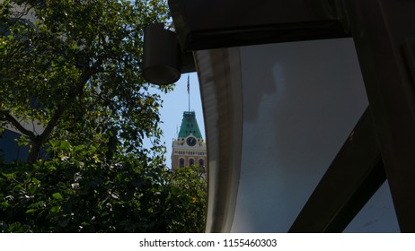 Oakland,CA August 7 2018: View Of Oakland Tribune Tower