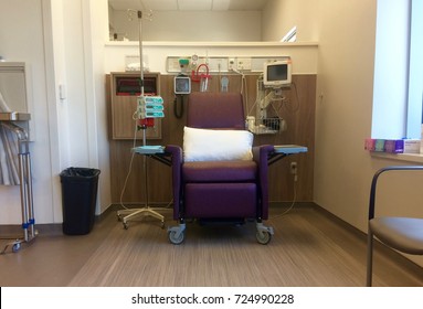 Oakville, Canada 2017: Chemotherapy Chair At A New Outpatient Treatment Facility