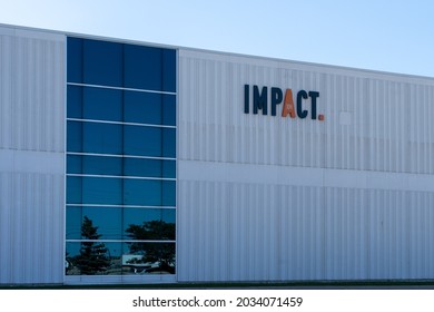 Oakville, On, Canada - August 15, 2021:  Impact Canada office in Oakville, On, Canada. Impact is an American marketing technology company. 