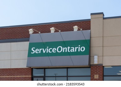 Oakville, ON, Canada - July 22, 2022: Service Ontario Office In Oakville, ON, Canada. Service Ontario Is Part Of The Government Of Ontario To Give Ontarians An Easy Way To Access The Government. 