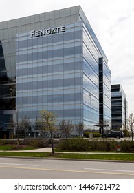 Oakville, Ontario, Canada - May 12, 2018:  Sign On The Building Of  Fengate Capital Management Ltd., A Canadian Private Firm Specializing In Infrastructure, Real Estate And Private Equity Investments.