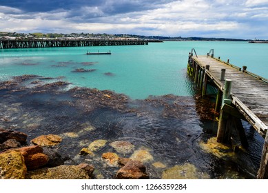 Oamaru Harbour, North Otago, New Zealand.