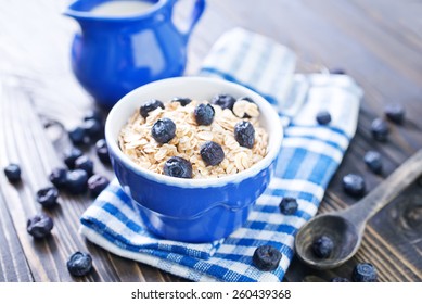 oat flakes with blueberry - Powered by Shutterstock