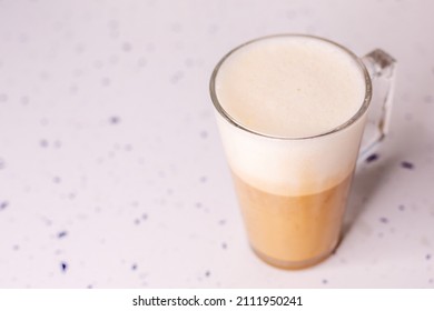 Oat Milk Coffee In Glass