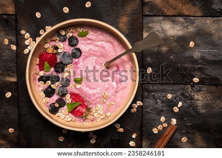 Similar – Himbeeren Smoothie Schüsseln