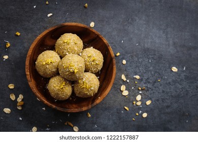 Oats Laddu Or  Ladoo / Diwali Sweets - Protein Energy Balls