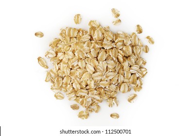 Oats On White Background
