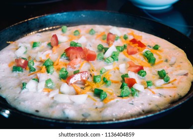 Oats And Vegetable Uttapam