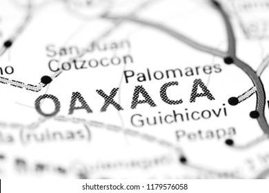 Oaxaca. Mexico On A Map