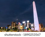 Obelisco de Buenos Aires, a national historic monument in Argentina