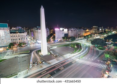 The Obelisk Of Buenos Aires, Centre Of The City - Argentina