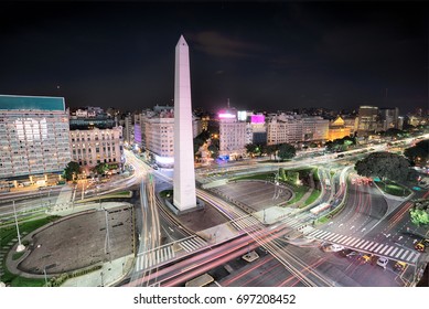 The Obelisk Of Buenos Aires, Centre Of The City - Argentina