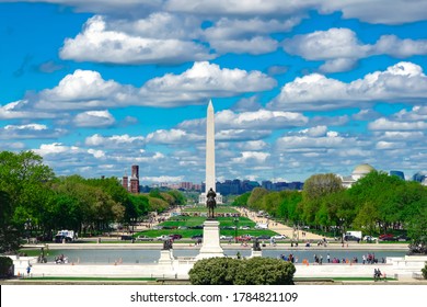 Obelisk At Constitution Gardens Washington