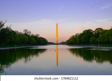 Obelisk At Constitution Gardens Washington