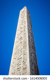 Obelisk of Luxor in Concorde square, Paris, France