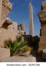 Obelisk in the temple complex of Karnak