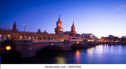 The Oberbaum Bridge At Night