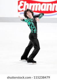 OBERSTDORF, GERMANY - SEPT 28: Keegan Messing Of The USA Performs His Free Skate At Nebelhorn Trophy For Figure Skating On September 28, 2012 In Oberstdorf, Germany