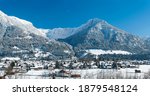 Oberstorf in Winter with snow 