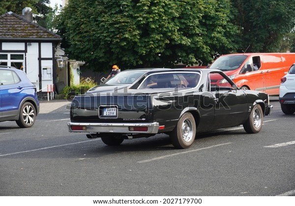 Oberwinter,Germany-August 11,2021: Chevrolet El\
Camino Fifth generation on the road, is a coupé utility vehicle\
that was produced by Chevrolet between\
1978–1987