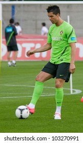 OBIDOS, PORTUGAL - MAY 21: Cristiano Ronaldo, Portuguese Player Practice To Euro 2012 May 21, 2012 In Obidos, Portugal