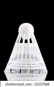 object on black - game tool shuttlecock