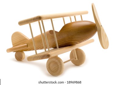 toy wooden airplane