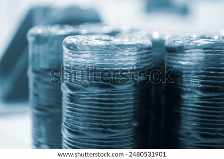 Object printed by 3D printer from metal. Additive manufacturing solution. Object created on 3Dprinter from melting metal thread. 3D Metal Printing. Metal additive manufacturing