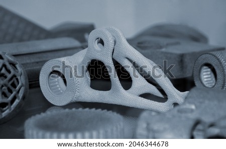 Object printed on 3D printer from polyamide powder or thermoplastic