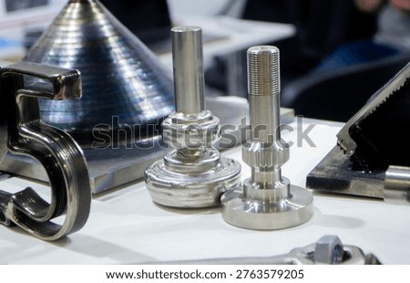 Object printing on 3D printer from melting metal thread. Model ball joints shape printed on 3D printer from filament of molten metal. 3D printing modeling manufacturing technology Additive progressive