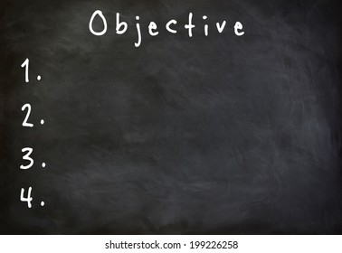 Objective List On Blackboard