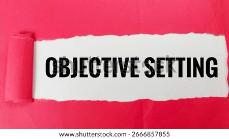 Objective setting concept with goal planning, career growth, business success, productivity improvement, strategic vision, motivation, discipline, and achievement. 