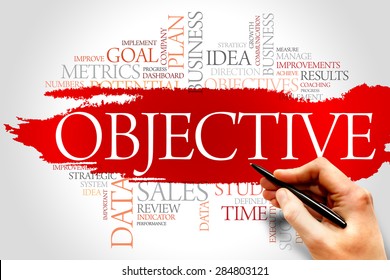 Objective Word Cloud Business Concept Stock Photo 284803121 | Shutterstock