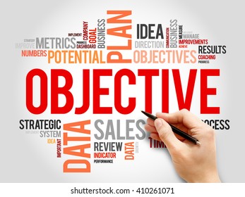 Objective Word Cloud Business Concept Stock Photo 410261071 | Shutterstock