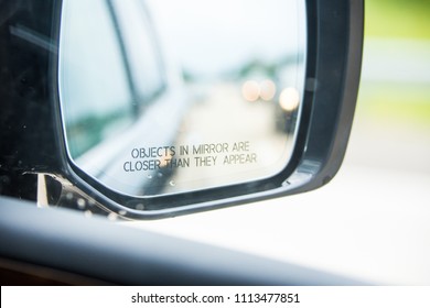 Objects In Mirror Are Closer Than They Appear