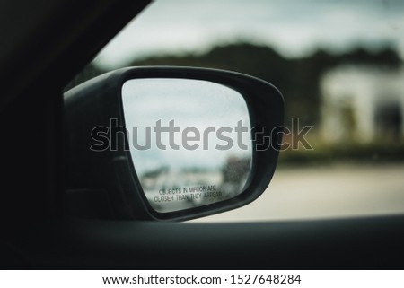Objects in mirror are closer than they appear
