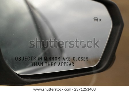 Objects in mirror are closer than they appear